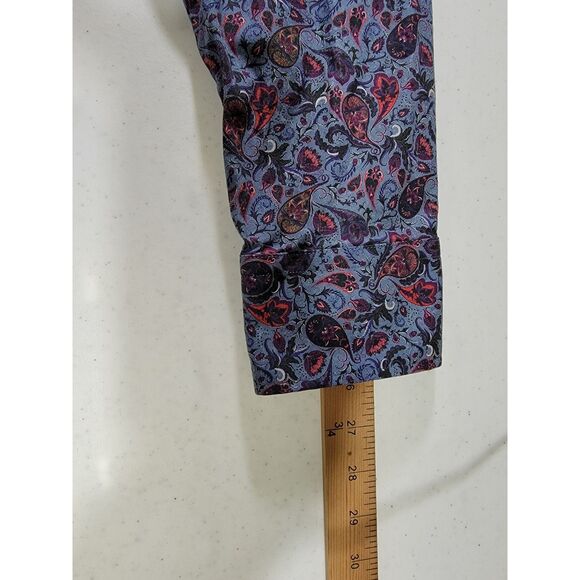 Bugatti Luxury Men's Paisley Long Sleeve Button Shirt - XL - Picture 3 of 8